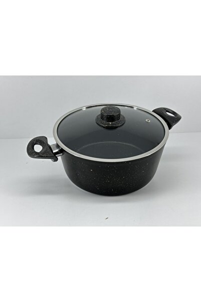 abnturk 22*9 cm Yüksek Kalite Granit Yanmaz Yapışmaz Derin Tencere