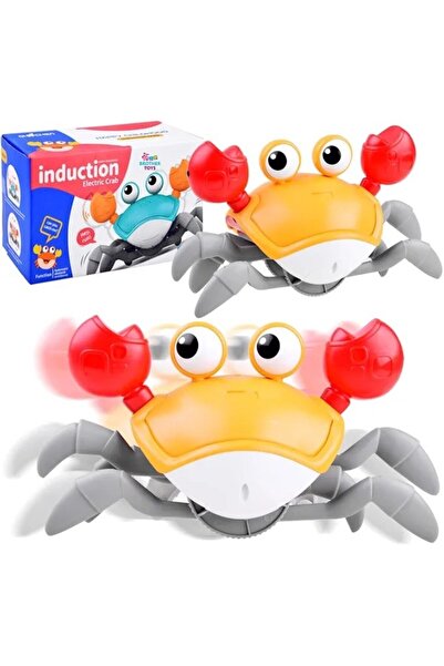 Brother Toys Emeklemeye Ve Yürümeye Yardımcı Çarpma Sensörlü Sağa Ve Sola Hareket Eden Oyuncak Pilli Yengeç