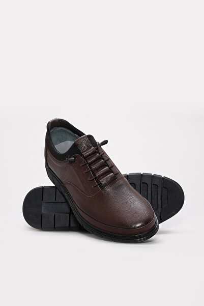Ayakkabıhane Inside and Outside Genuine Leather Men's Brown Casual Daily Shoes Ah081611312208