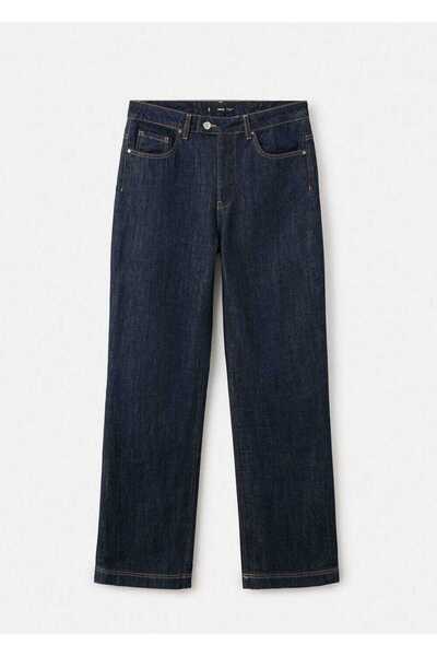 MANGO Woman Düz paça jean patı