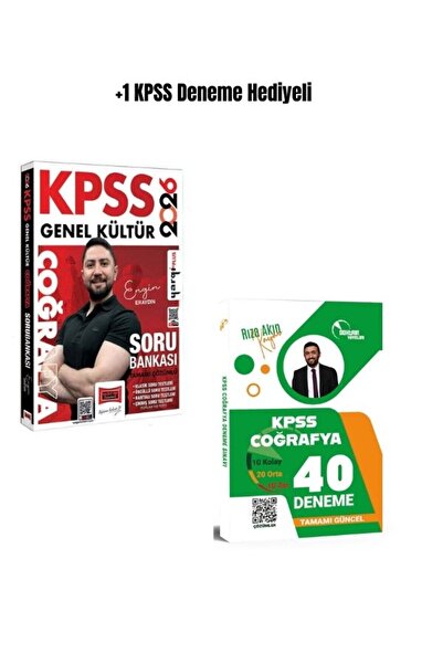 Yargı Yayınları 2026 KPSS Yargı Engin Eraydın Coğrafya Soru Bankası ve 40 Den...