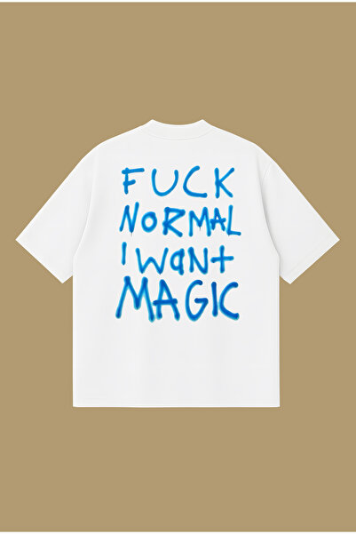 PURE POWER Tricou I Want Magic Boxy Fit supradimensionat unisex tricou – cu i...