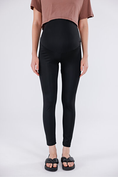 Yulem Homewear Black Recovery Adjustable Waist Maternity Leggings