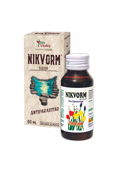 Other Sirop Nikvorm pentru Eliminarea Parazitilor Intestinali, 60ml, Bio Vitality