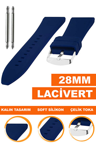 COBRA حزام ساعة من السيليكون متوافق مع ساعة مقاس 28 ملم A3628MM