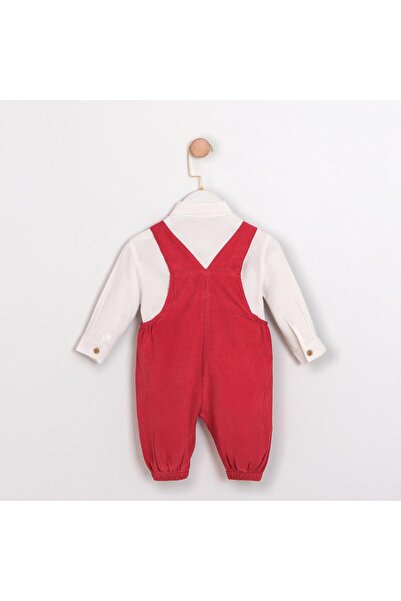 ministok Tomy Baby Boy Salopet-Overalls Set with Bow Tie and Shirt
