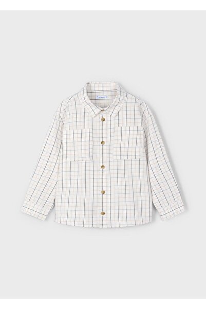 MAYORAL Boy's Shirt-Plaid Long Sleeve