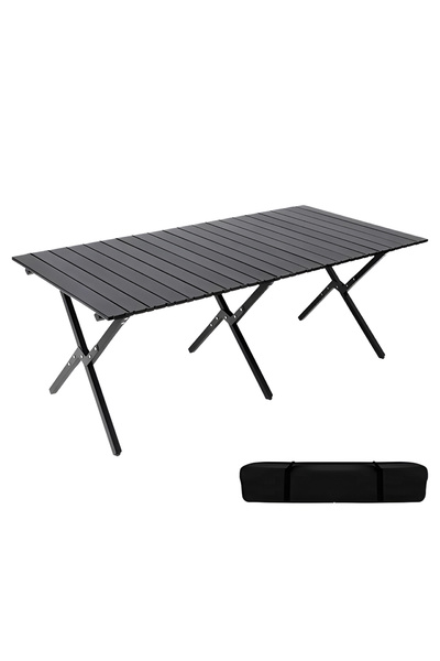 Cady One Portable Outdoor Picnic Table with Aluminum Alloy Top, Foldable with Storage Bag 60*120*45 cm