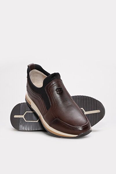 Ayakkabıhane Inside and Outside Genuine Leather Brown Men's Casual Daily Shoes Ah08161131348