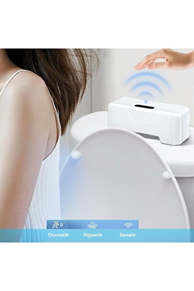 HyMark Otomatik WC Tuvalet Sifonu Kızılötesi Sensörlü Temassız Akıllı Sensör ...