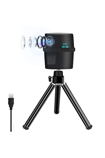 ON Electronics Foscomax Webcam, 1080P HD Intelligent Motion Tracking Web Camera