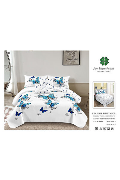 FIONNA.RO Finet Bed Linen 6 Pieces - Butterflies and Stars