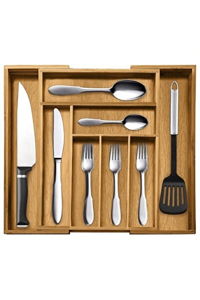 KESNUP Ξύλινος οργανωτής μαχαιροπίρουνων από μπαμπού, επεκτάσιμος