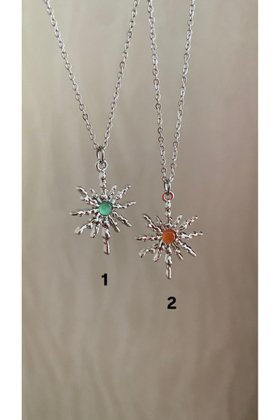 Petek Collection قلادة فضية من حجر الأوبال الفولاذي، هدية رأس السنة الجديدة