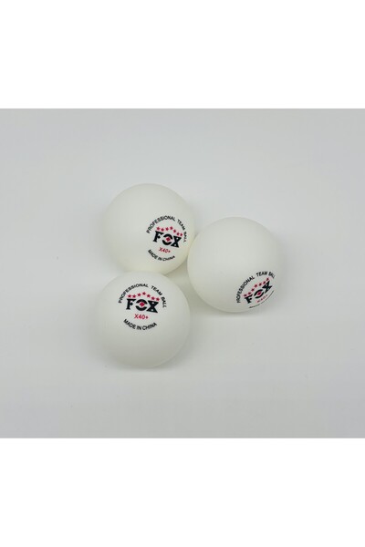 Generic Fox Professional Table Tennis Balls, 40+ High Polymer, White, 3-Pack,