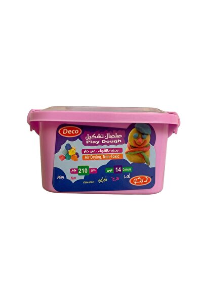Generic Deco Modeling Clay, 14 Colors, 210 g, Air Dry, Non-Toxic, Plastic Box