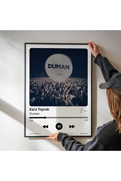 Thetic Duman - Poster PREMIUM Spotify din colecția Single Kara Toprak - Poster cu melodie!