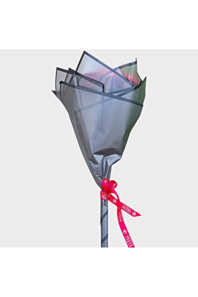 velve Buchet premium Stitch cu 31 trandafiri de sapun, Albastru-Alb