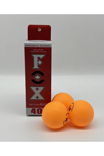 Generic FOX Professional Table Tennis Balls, 7-Star 40+, High Polymer Material, Orange, 3-Pack