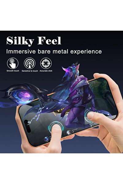 m.tk moveteck iPhone 17 Pro Uyumlu Hayalet Ekran Koruyucu Kırılmaz Cam Tam Kaplar Temperli Privacy Glass