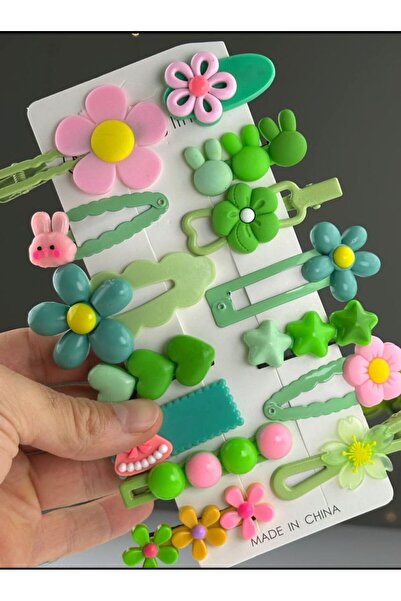 EMKSHOP Set de 14 seturi de catarame din silicon drăguțe cu clemă cu figurine mixte