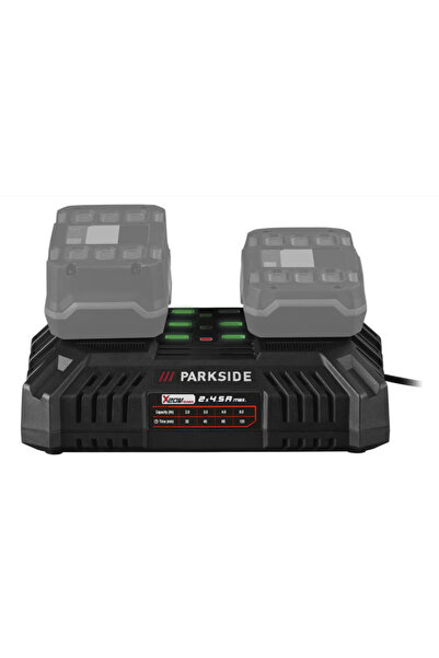 OEM Încărcător dual original Parkside de 20V, compatibil cu bateriile X20V Te...
