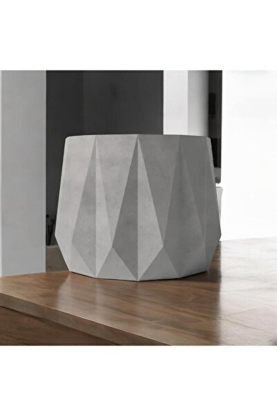 FK DESİGN Beton Geometrik Saksı | Minimalist Ev ve Ofis Dekoru