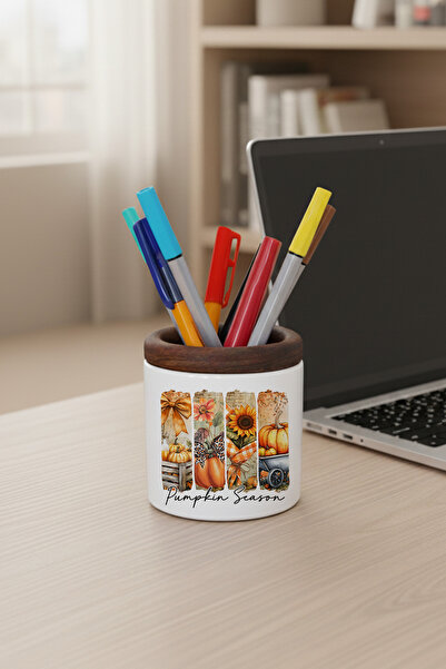 giftkonsept Οργανωτής επιφάνειας εργασίας με εμπριμέ κεραμική θήκη για στυλό ...