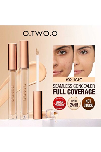 O.TWO.O Cosmetics High Coverage Flawless Finish Liquid Concealer (Color#2-Light Skin)