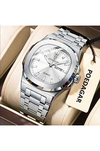 POEDAGAR Men's Wristwatch Day/Date