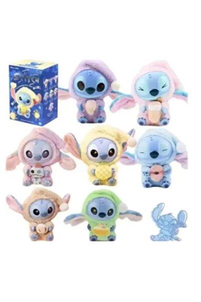 OEM Figurina LaBubu Stitch de plus, moale si pufos, roz, 20cm