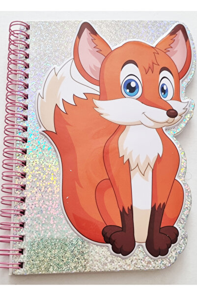 Modellino Spiral Shaped Cut 60 Sheets Embossed Sticker Cover Watermark Pages A5 Lined Notebook