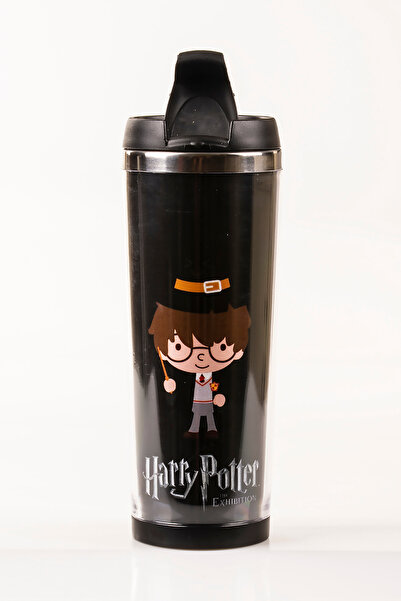 MUKKO HOME Harry Potter Dekorlu Çelik Mug - 360 ml | Sızdırmaz Kapaklı, Çelik...