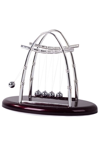 KESNUP Εκκρεμές Νεύτωνα για γραφείο, ανοξείδωτο ατσάλι, Ασημί / Μαύρο