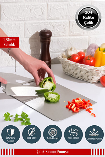 Stell&More Stainless Steel Cutting Board Steel Cutting Board