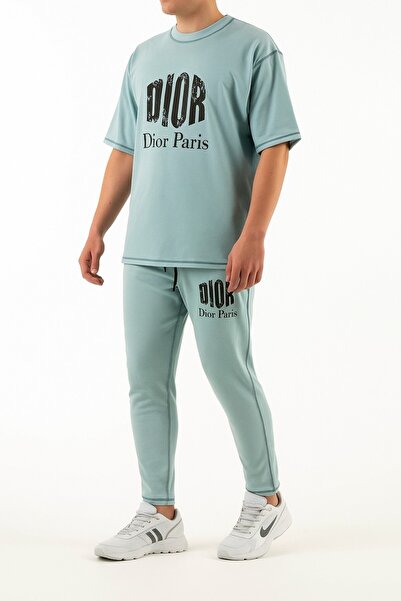 STITCH by MH Mens Oversize Silkati Tshirt & Long Pajama Set