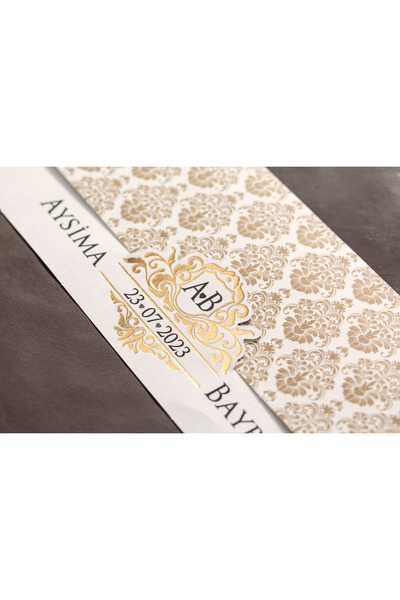 İKLİM DAVETİYE Düğün Davetiyesi / Nişan Davetiyesi / Nikah Davetiyesi / (50 A...