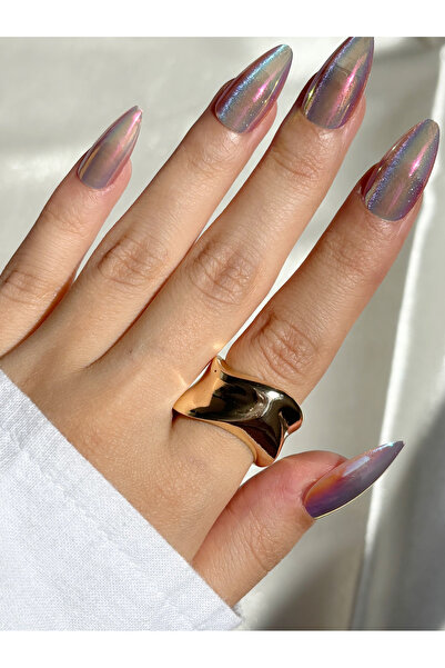 Eylülün Takısı Women's Gold Color Thick Ring