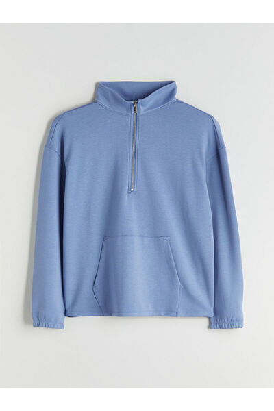 LC Waikiki Γυναικείο μπλουζάκι πιτζάμα με ψηλό γιακά oversize