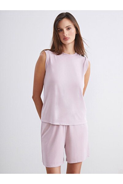 LC Waikiki Pink Crew Neck Women's Tank Top