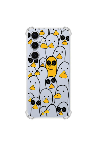 PrintiFy حافظة مضادة للصدمات بتصميم البط متوافقة مع هاتف سامسونج جالاكسي S25 FE