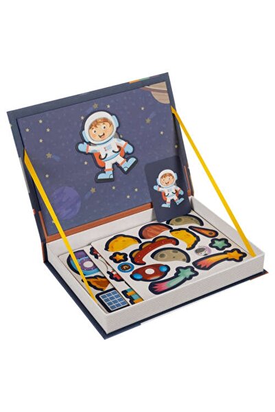 KESNUP Puzzle spațiu cosmic, 50 de magneți diferiți, maro / albastru
