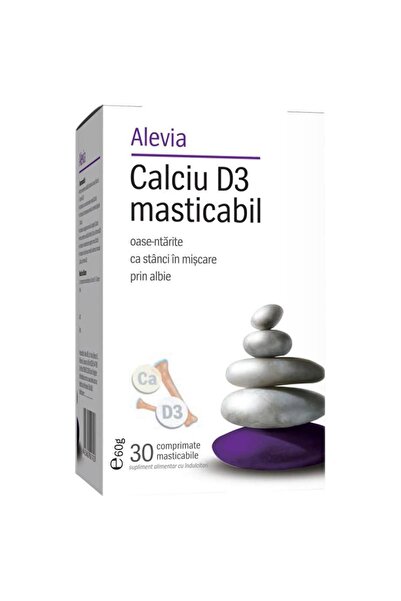 Alevia Calcium D3 chewable, 30 tablets,
