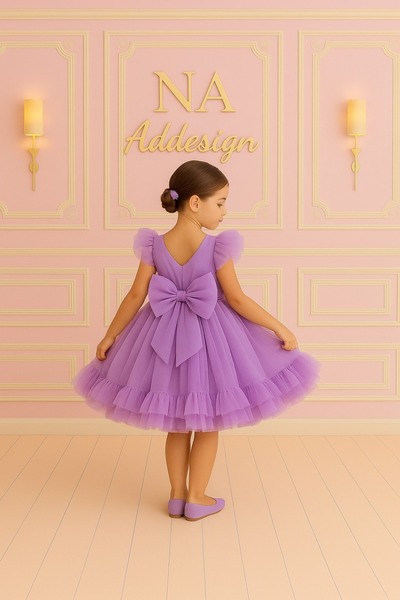 NA ADDESIGN Rochie din tul prințesă de basm, rochie din tul cu design special...