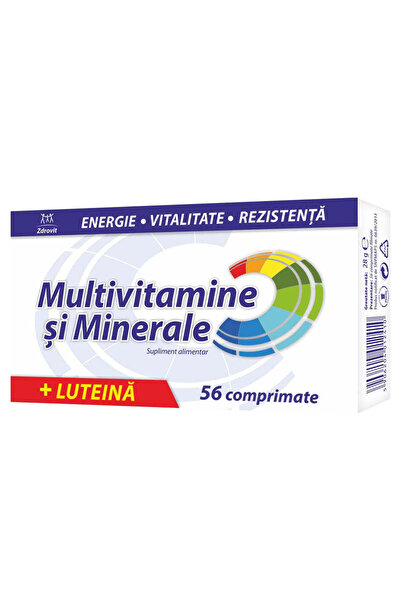 Other Πολυβιταμίνη si Minerale + Luteina, 56 Comprimate, Zdrovit