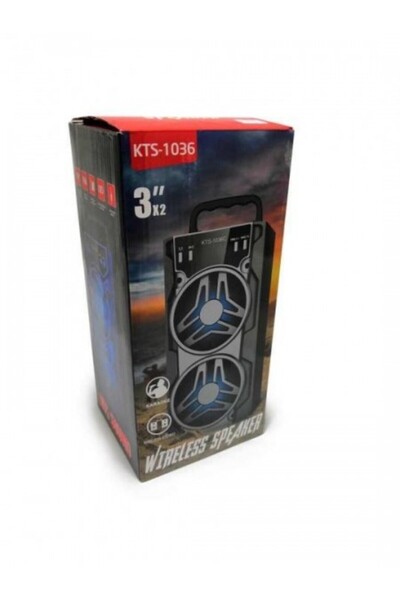 Poro Online Portable Speaker KTS 1036 FM Bluetooth SD USB Microphone Input