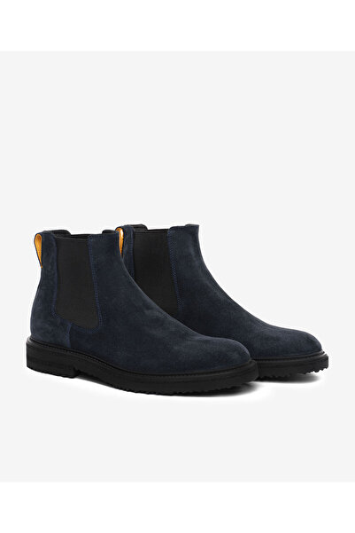 Greyder Erkek Lacivert Hakiki Deri Chealse Bot 5K1OB18721