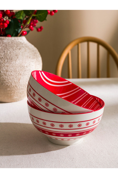 LC Waikiki Mixed Christmas Themed Ceramic Bowl 15 cm