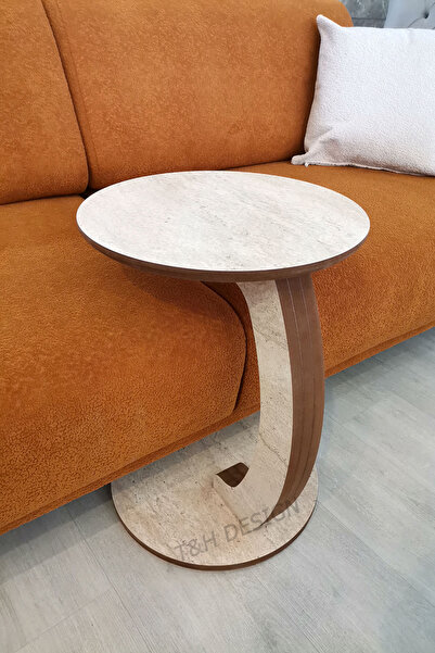 T&H Tekerlekli C Sehpa, Yuvarlak Yan Sehpa, C Yan Sehpa, Koltuğa Geçen Sehpa,...