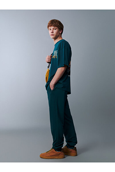 LC Waikiki Φούτερ Jogger για νεαρούς άντρες με ελαστική μέση από βενζίνη